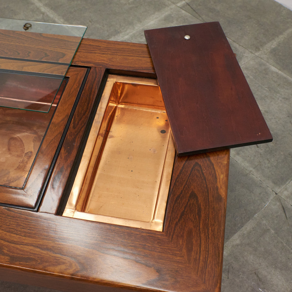 欅無垢材 関西火鉢テーブル