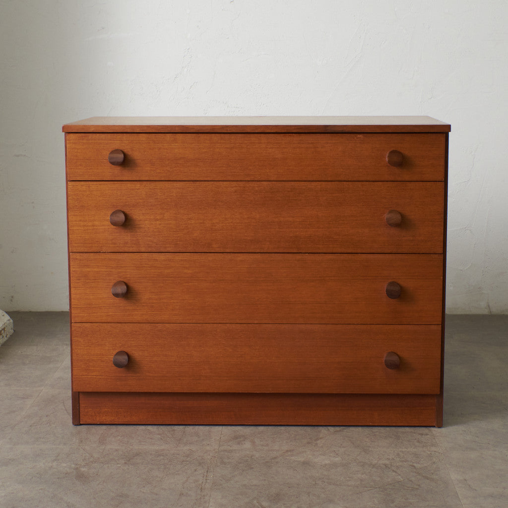 英国ヴィンテージ 4段チェスト