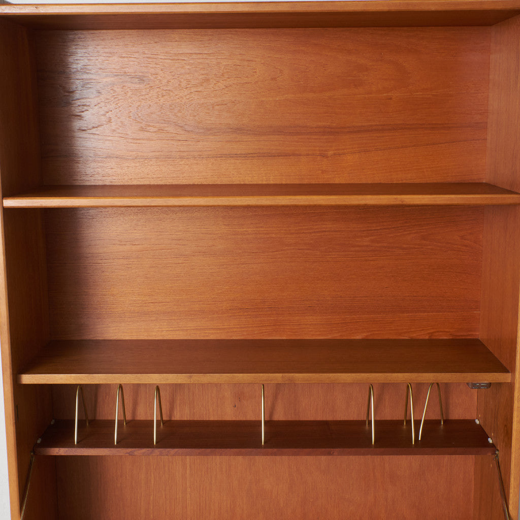 ヴィンテージ ビューロー付きブックケース