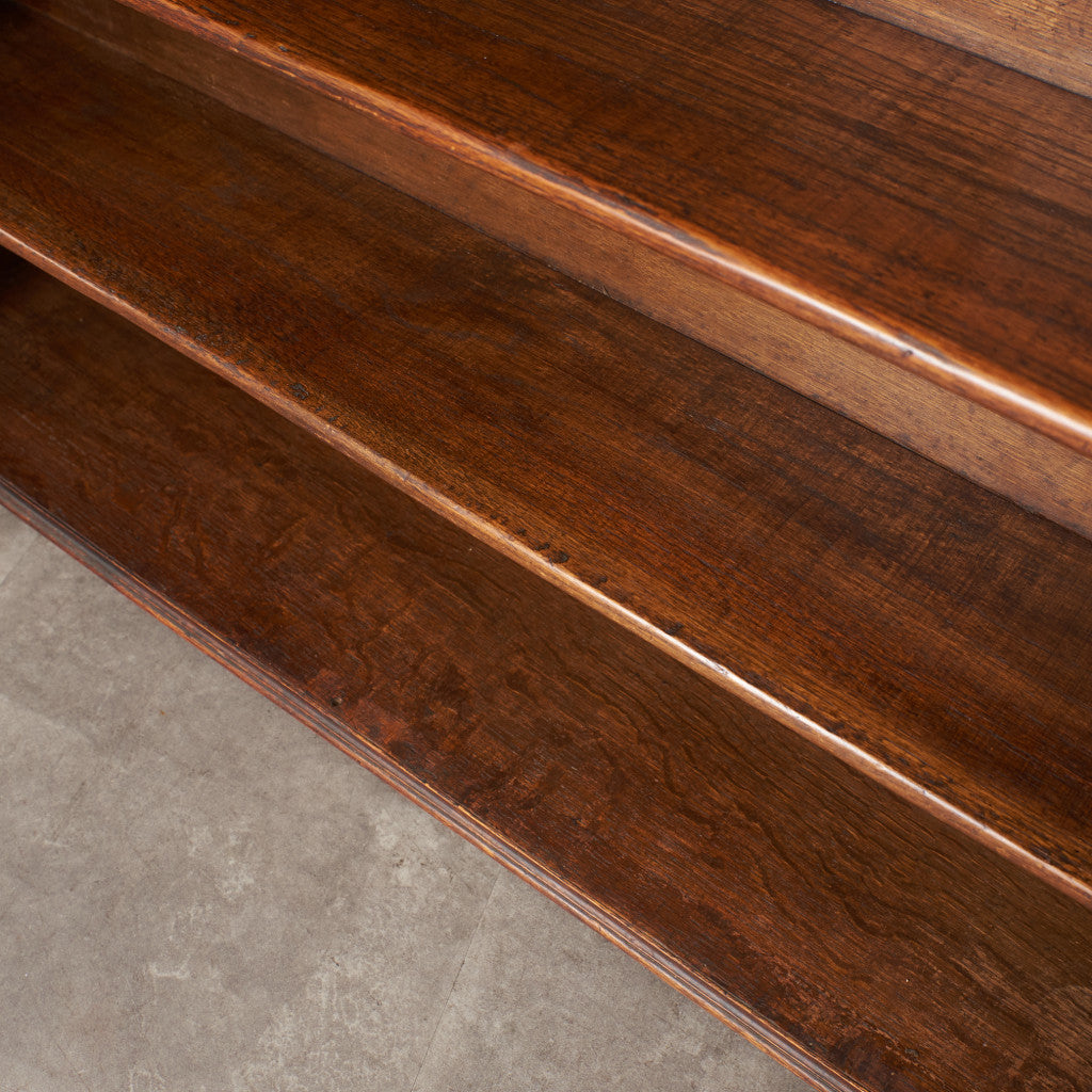 英国アンティーク 揺れガラス ブックケース