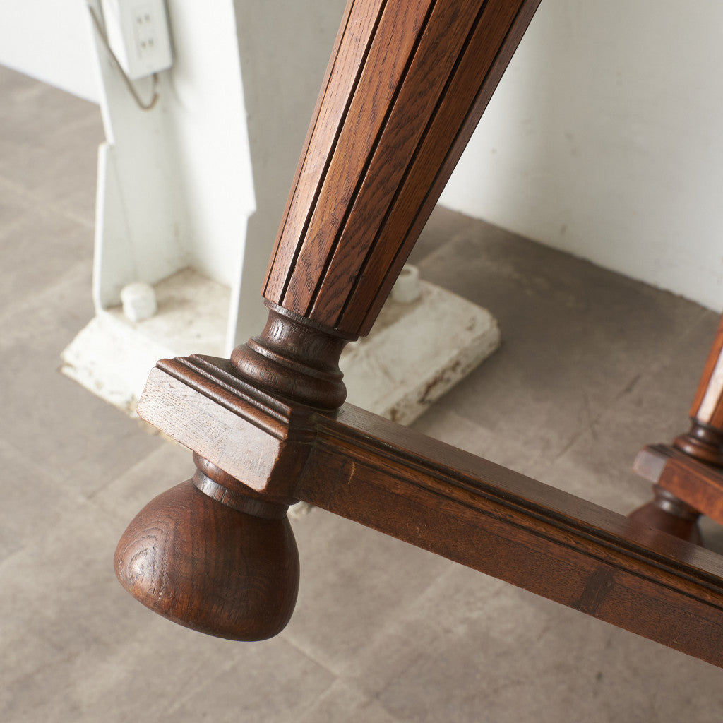 アールデコ様式 パーケットトップ ドローリーフテーブル