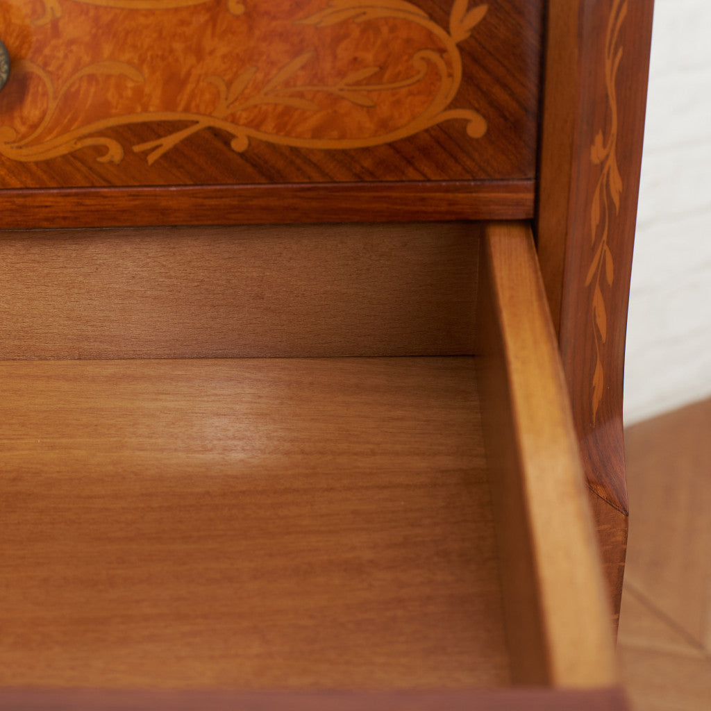 イタリア製 ミラー付き サイドテーブル