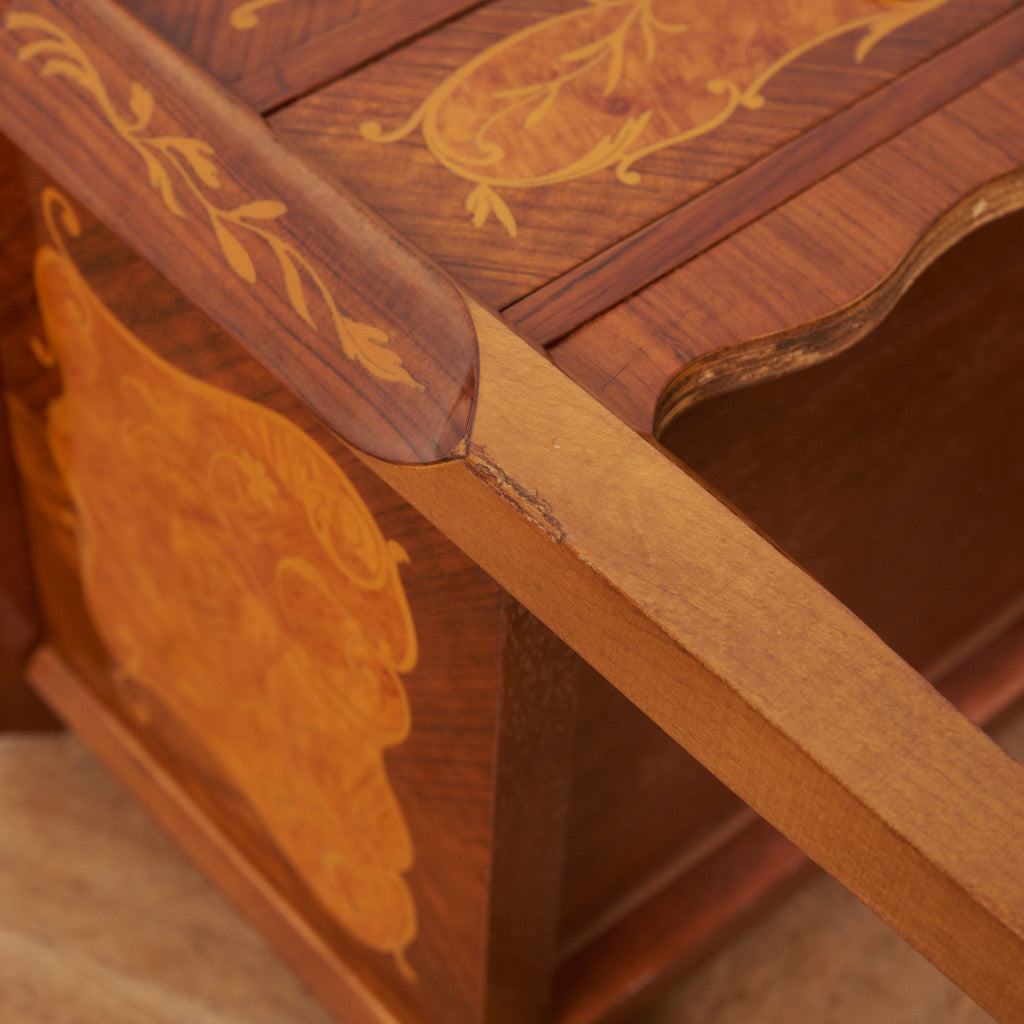 イタリア製 ミラー付き サイドテーブル