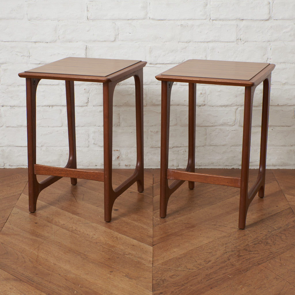 オールドマルニ 孔雀印 サイドテーブル 2点セット