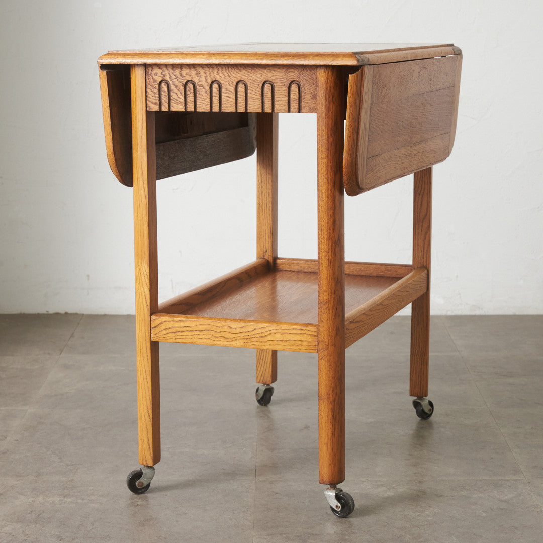 英国アンティーク ドロップリーフ ティートローリー – rocca rocca