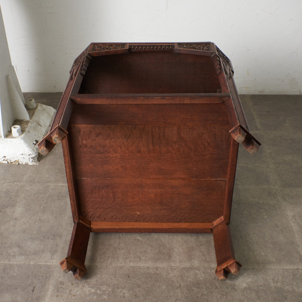 英国クラシック オーク材 サイドテーブル