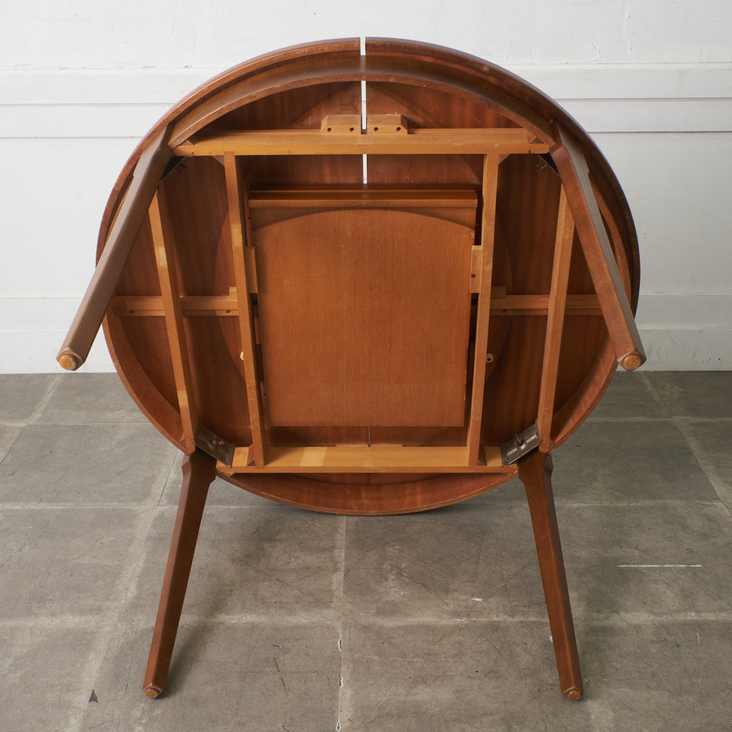 英国ヴィンテージ エクステンション ラウンドダイニングテーブル