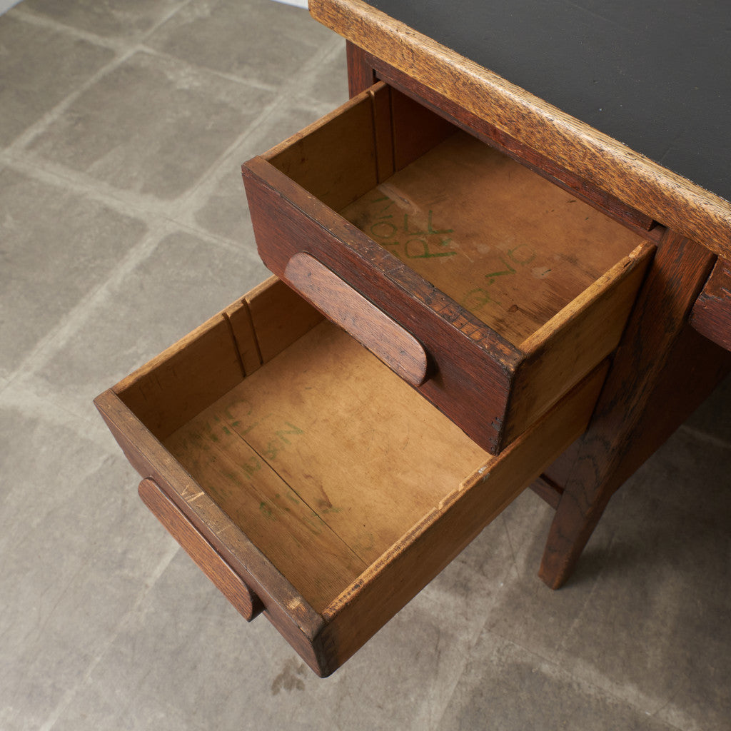 アメリカアンティーク 両袖デスク