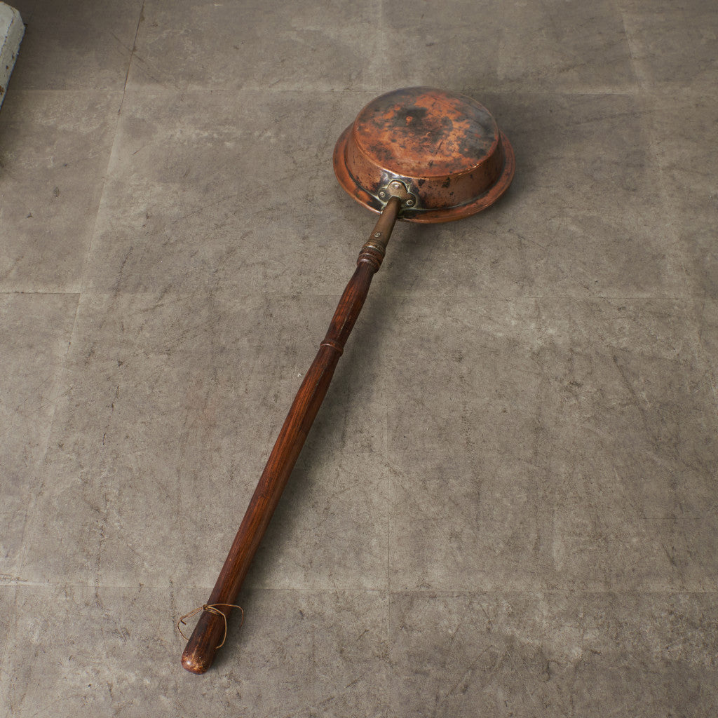 英国アンティーク 銅製 ベッドウォーミングパン