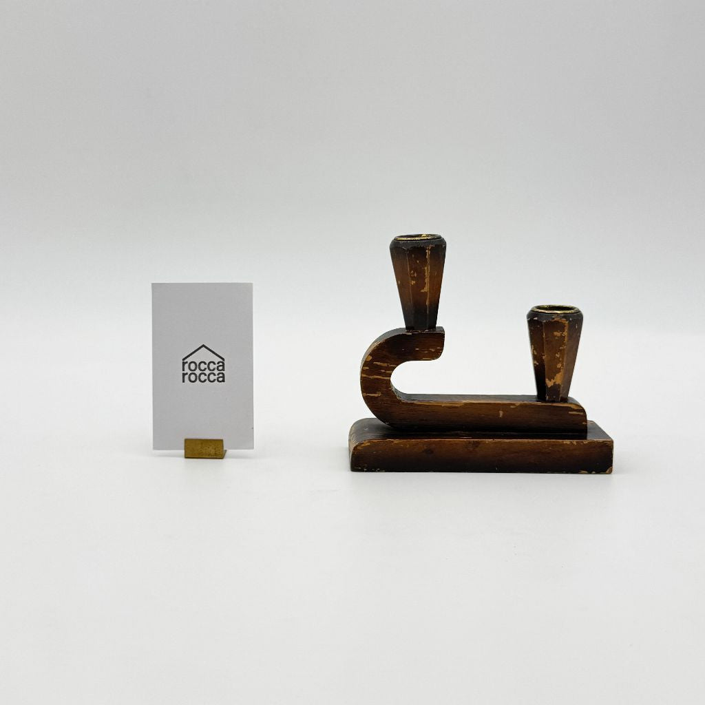 木製 キャンドルスタンド