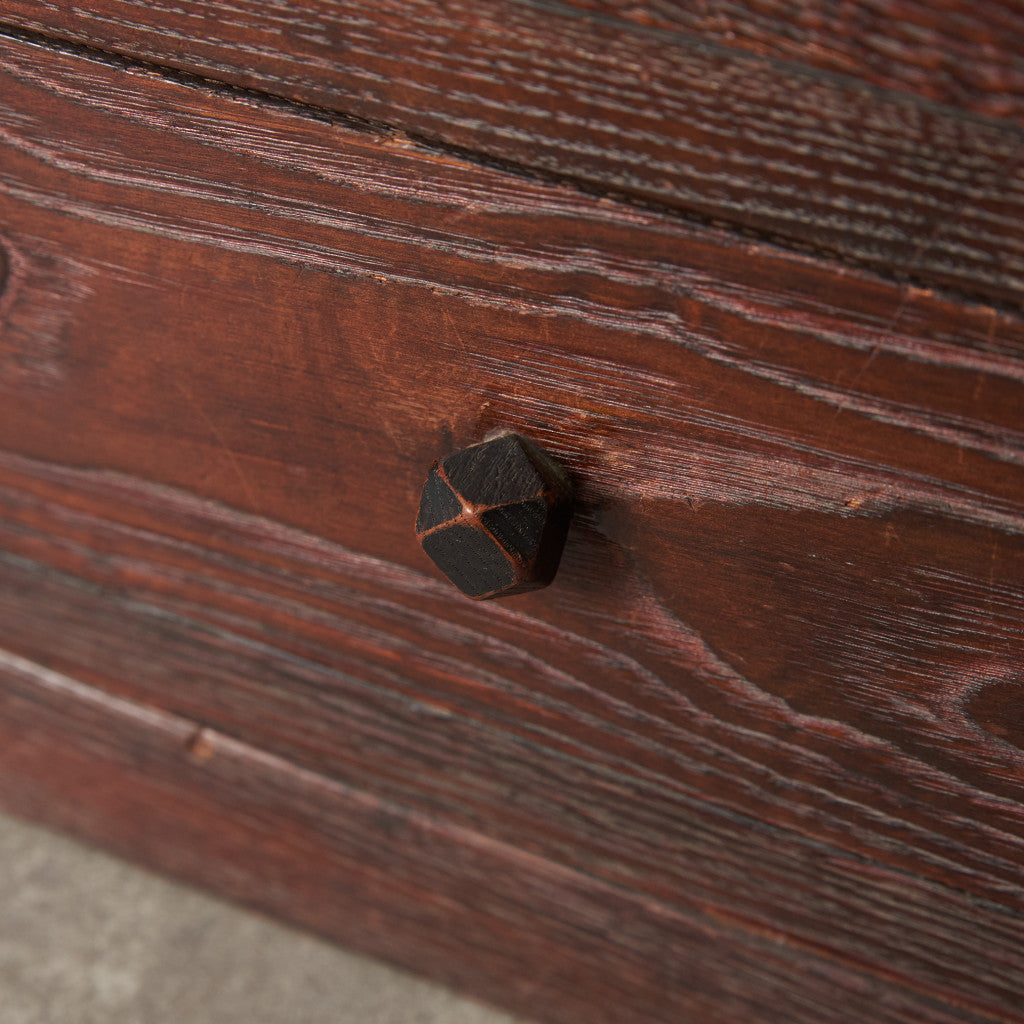 江戸指物 欅材 茶箪笥