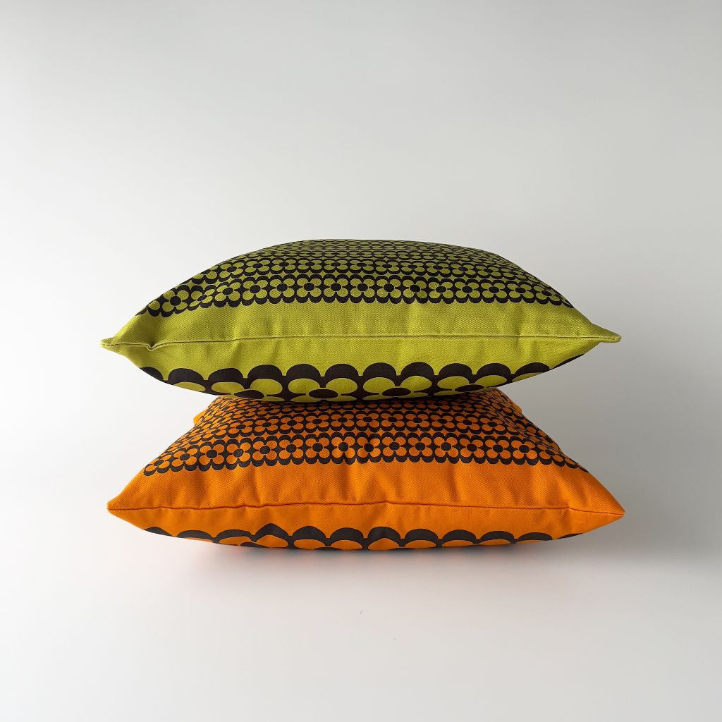 Hornsea クッション Repeat Flower グリーン