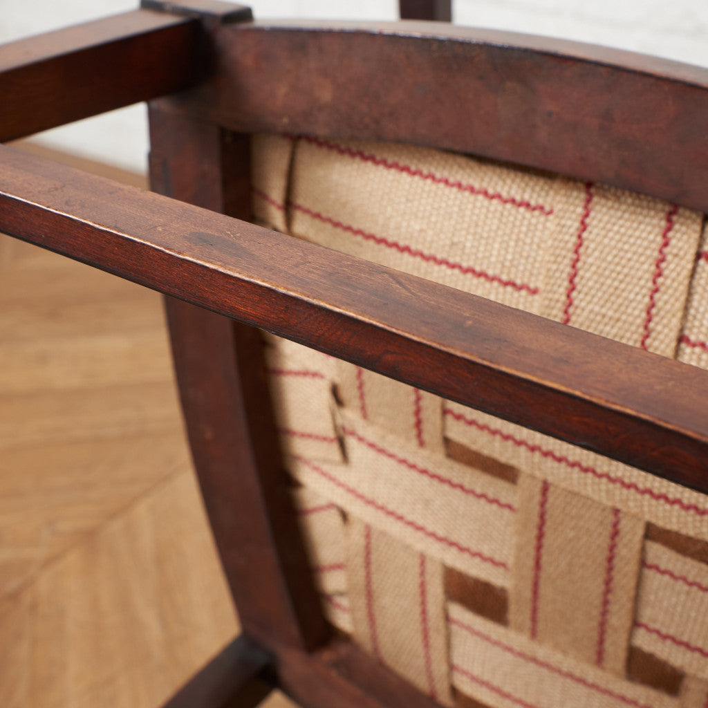 アーツアンドクラフツ様式 木象嵌 アームチェア