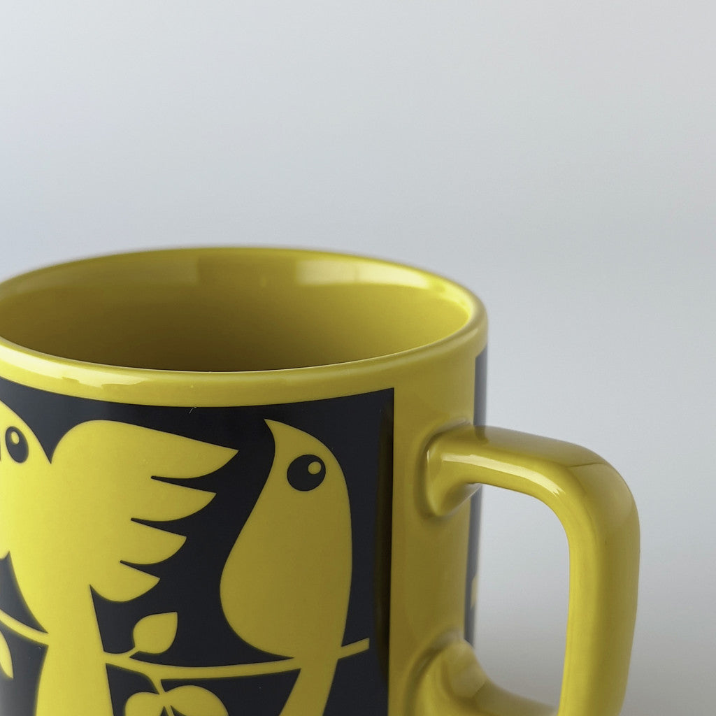 Hornsea x Magpie マグカップ Birds Chartreuse