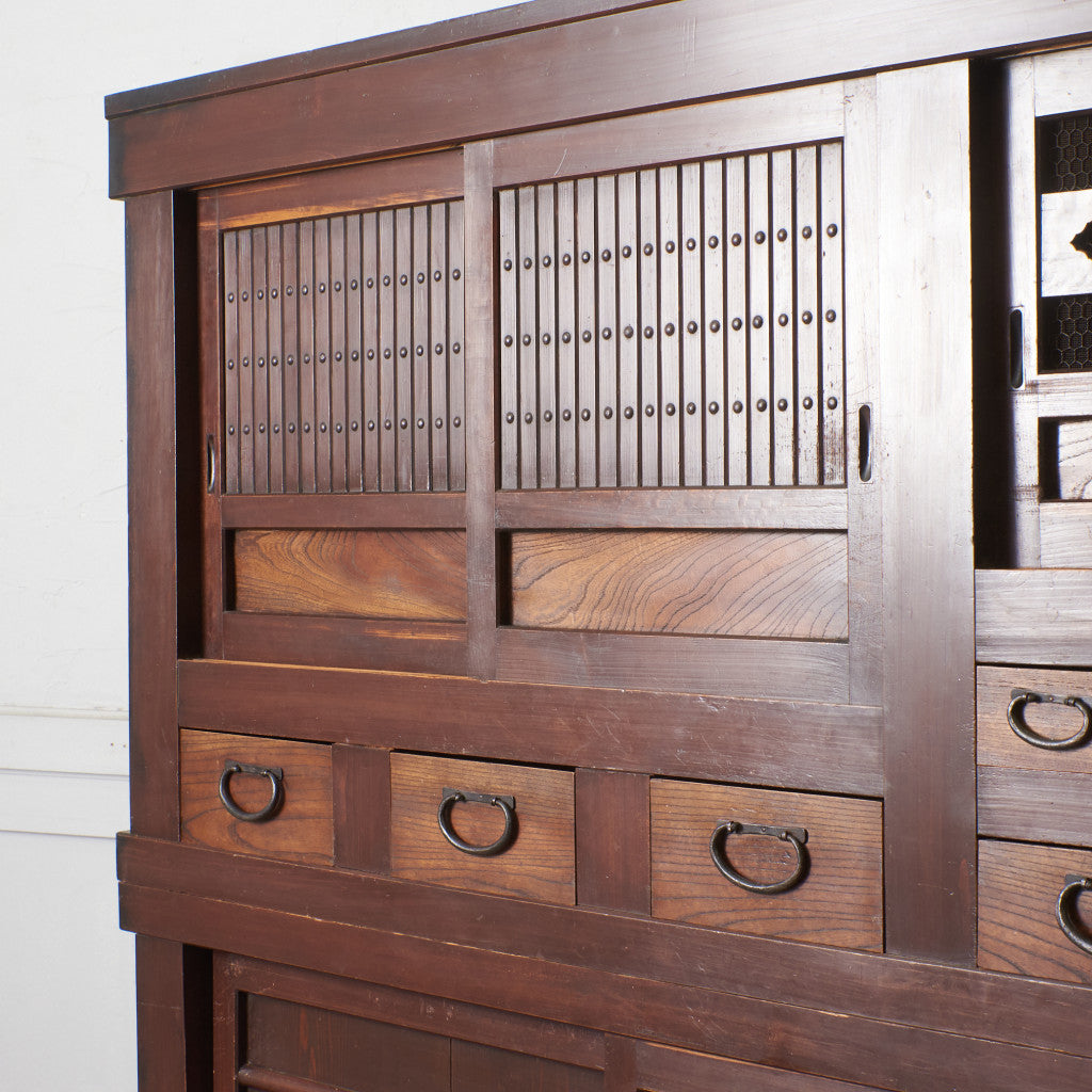 近江箪笥 欅材 水屋箪笥