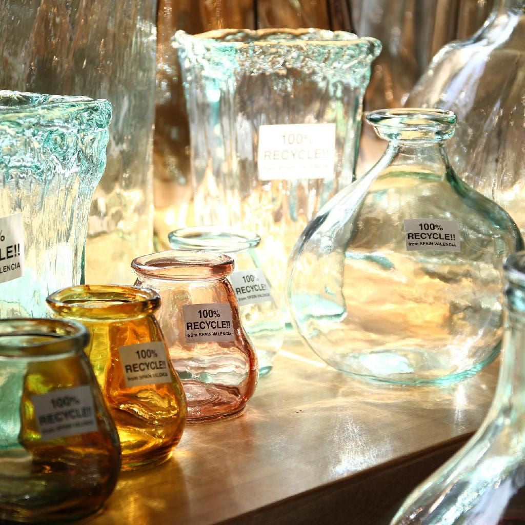 リサイクルガラス フラワーベース DIECIOCHO クリア