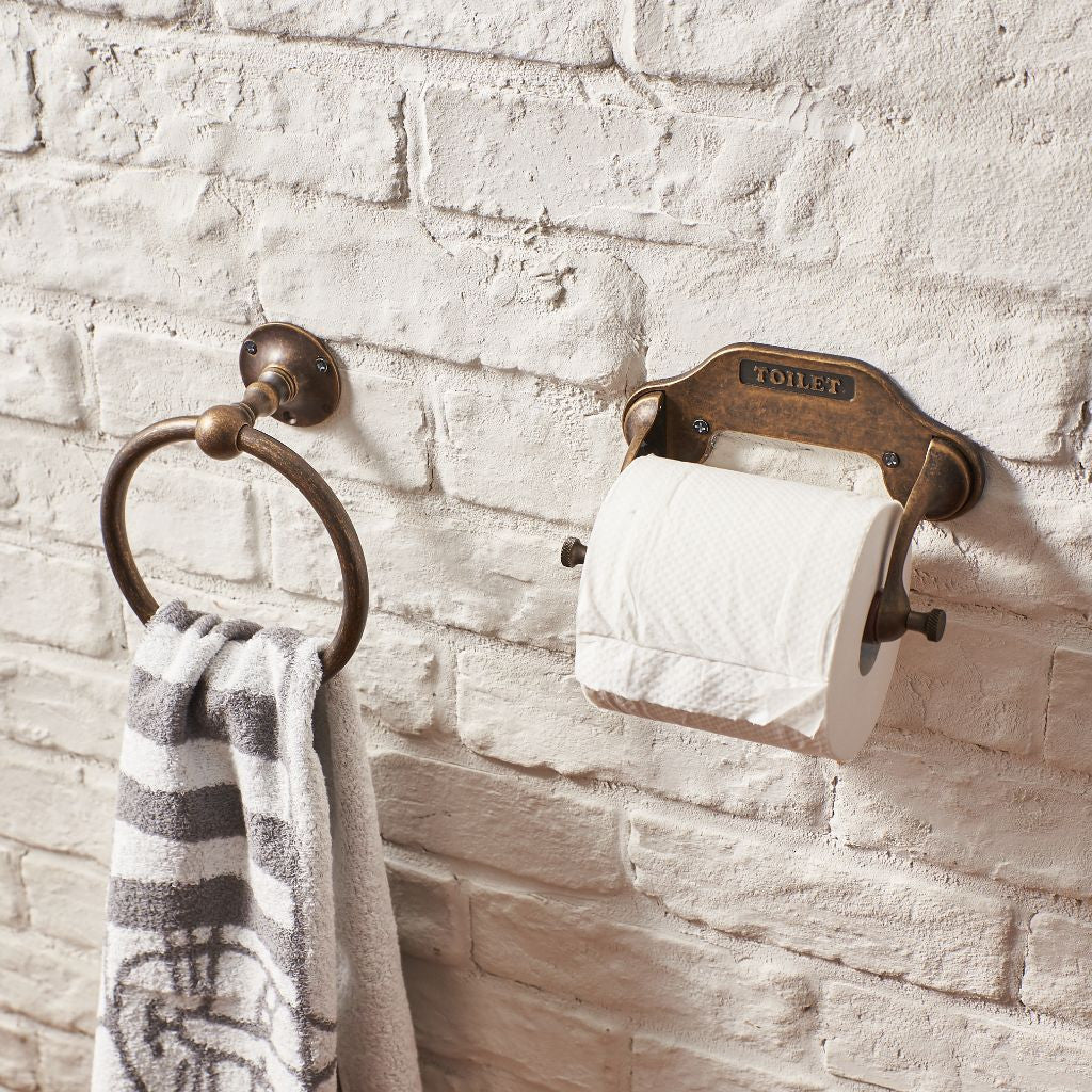 真鍮 アンティーク風 ペーパーホルダー