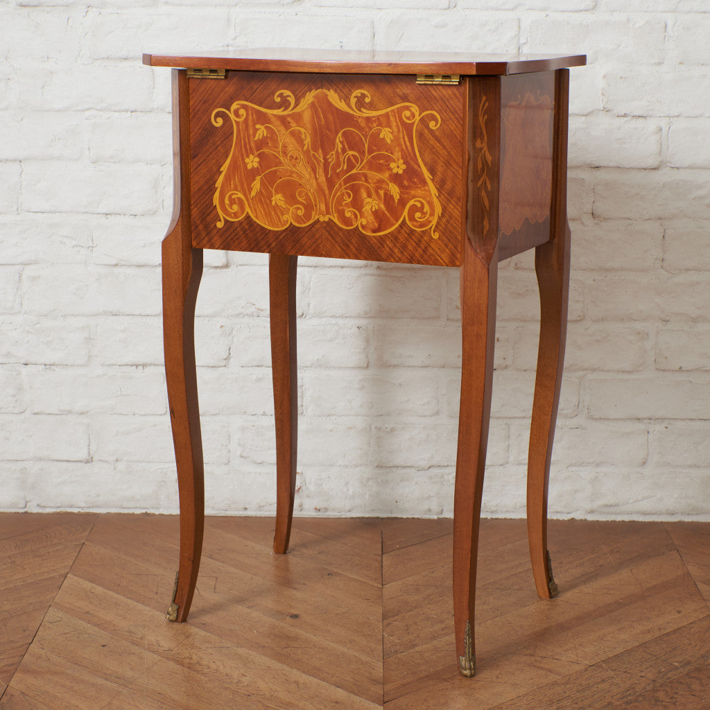 イタリア製 ミラー付き サイドテーブル