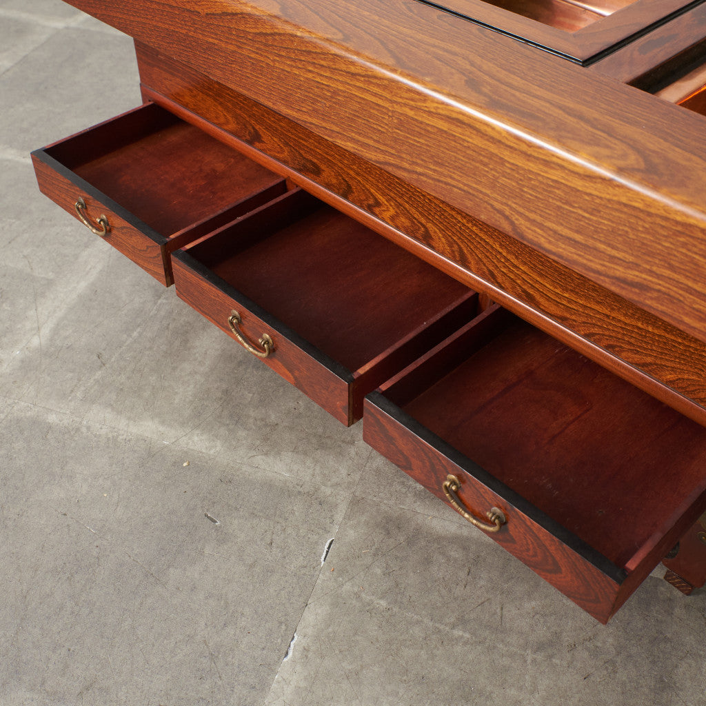 欅無垢材 関西火鉢テーブル