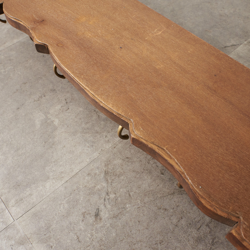 英国アンティーク オーク材 ウォールラック