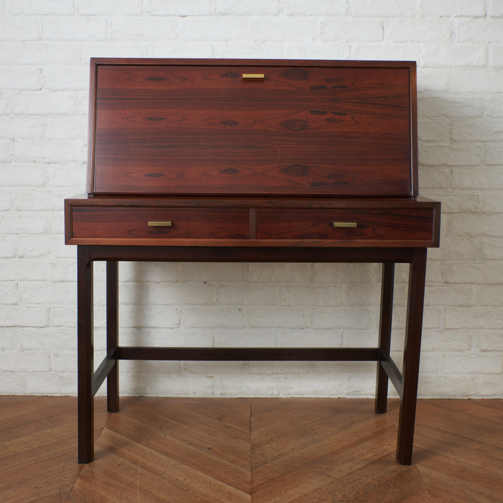 ローズウッド材 ライティングビューローデスク