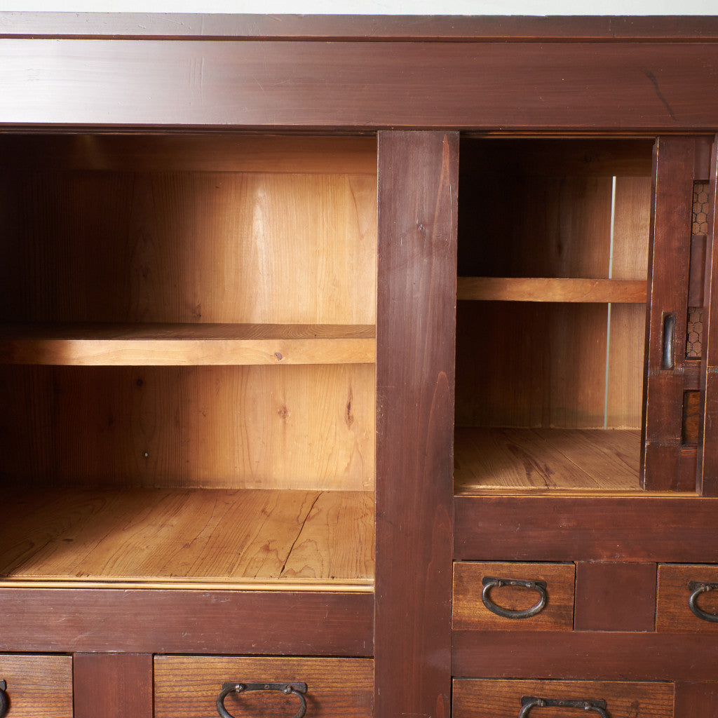 近江箪笥 欅材 水屋箪笥