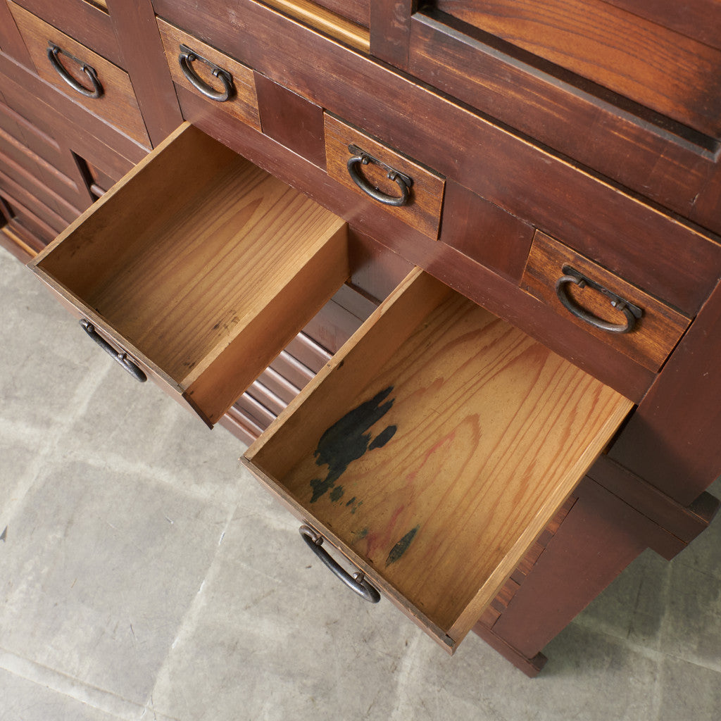 近江箪笥 欅材 水屋箪笥