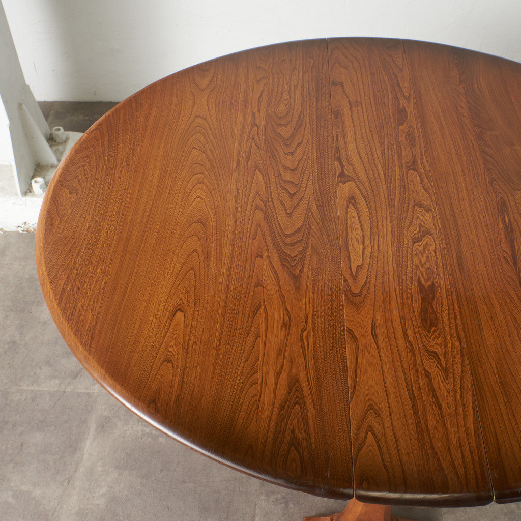 オーバル型 ドロップリーフ ゲートレッグテーブル (610)