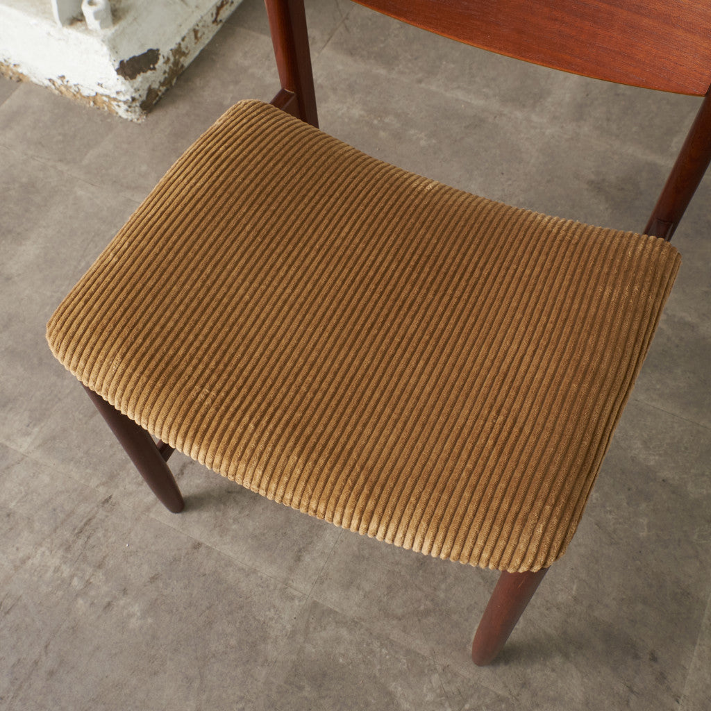 英国ヴィンテージ ダイニングチェア / 張替済