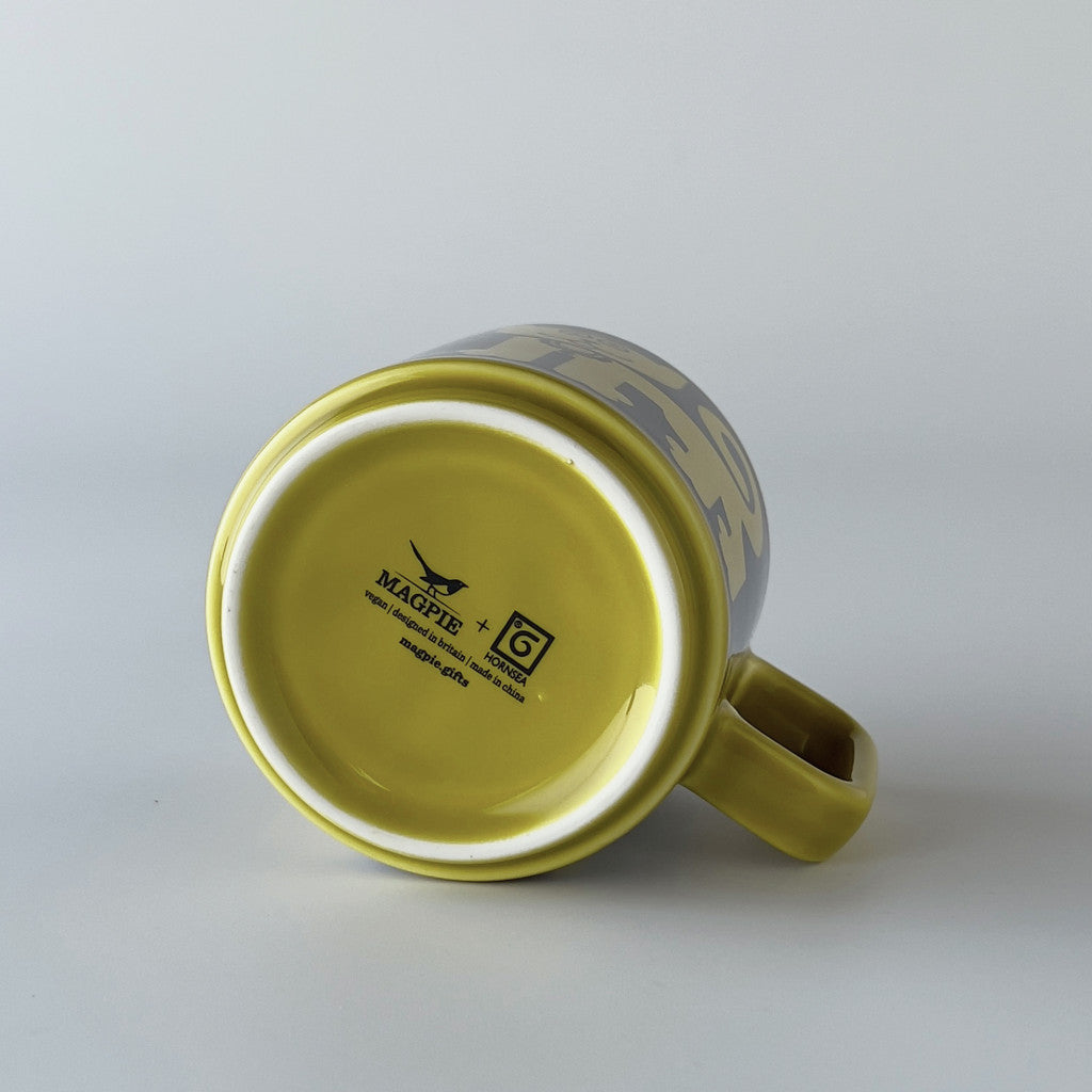 Hornsea x Magpie マグカップ Cat & Pirhana Chartreuse