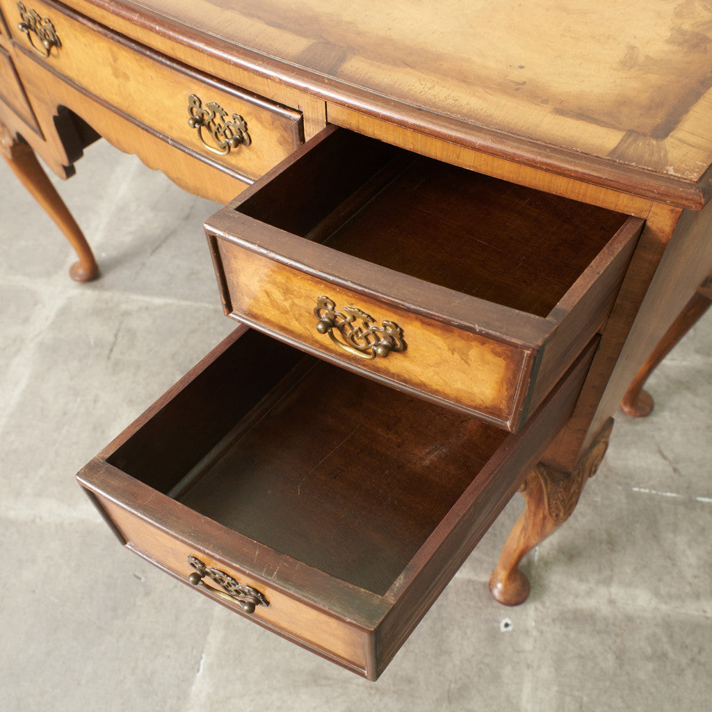 西欧 アンティーク 両袖デスク