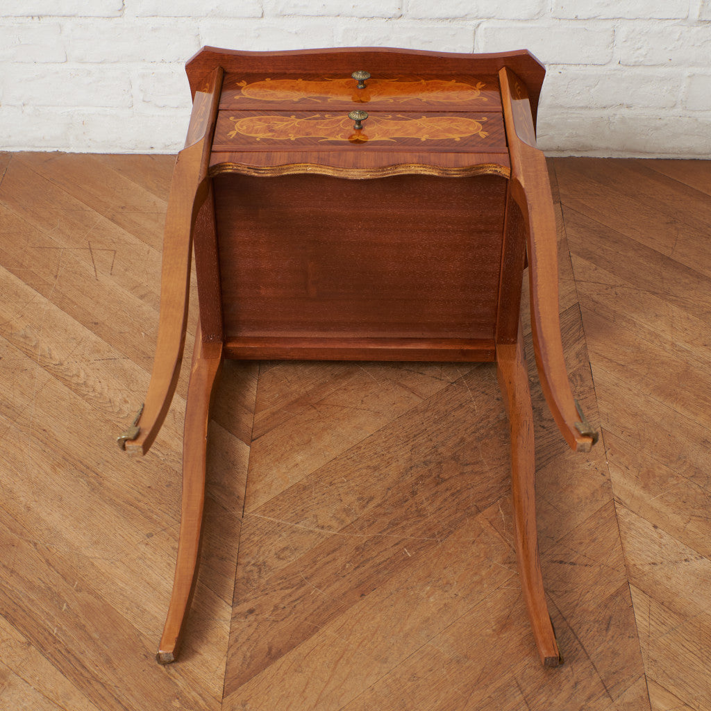 イタリア製 ミラー付き サイドテーブル