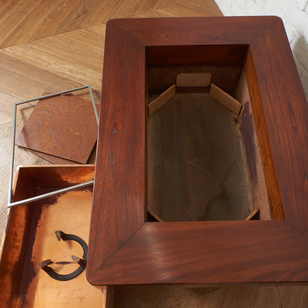 欅材 関西火鉢テーブル