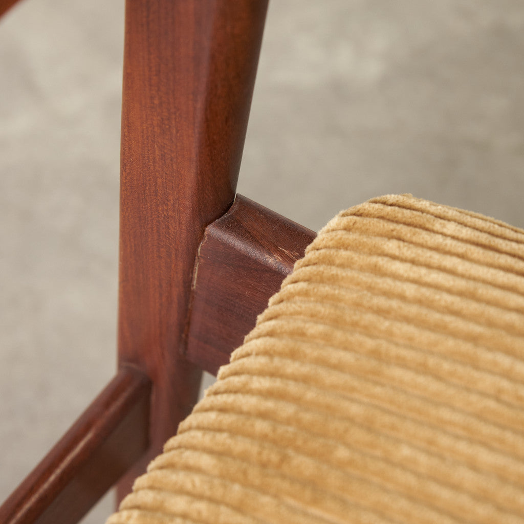 英国ヴィンテージ ダイニングチェア / 張替済