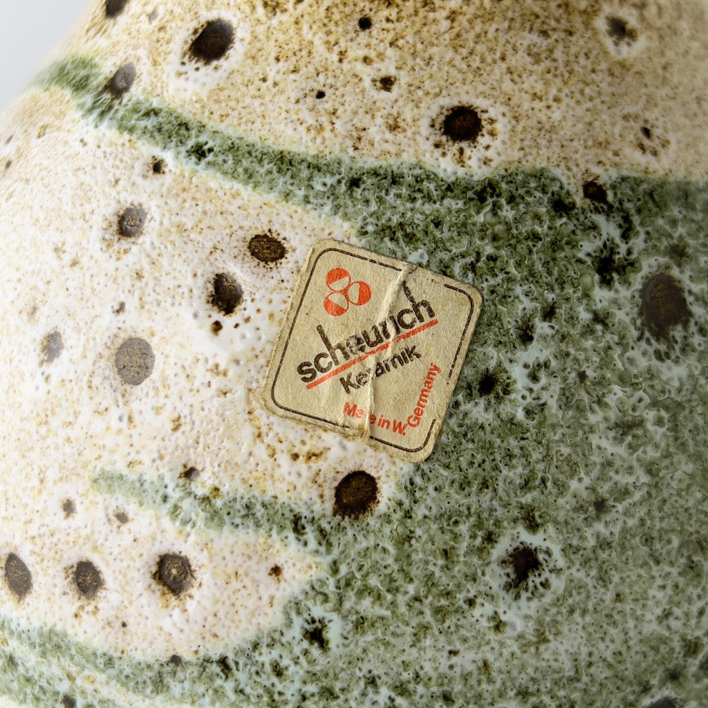 西ドイツ ヴィンテージ Fat Lava フラワーベース Scheurich