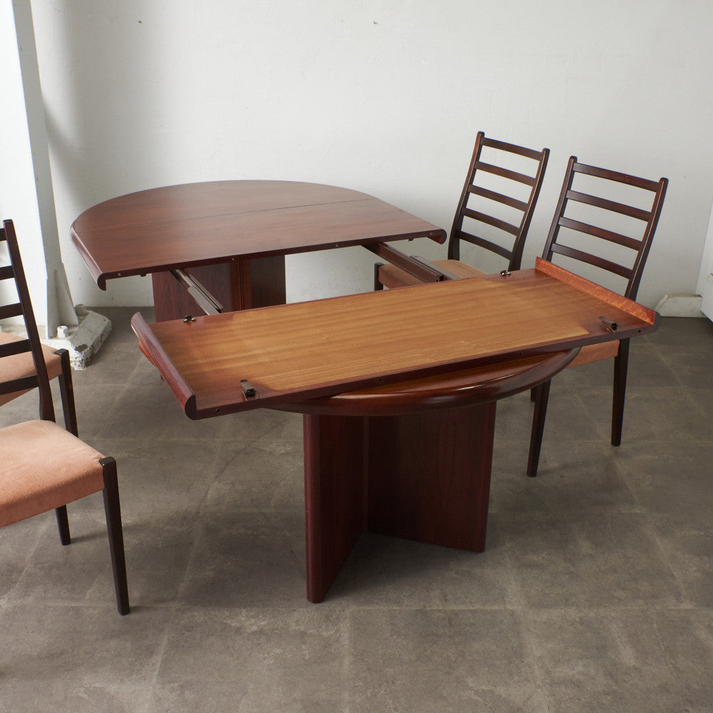 デンマークヴィンテージ ローズウッド材 ラウンドテーブル