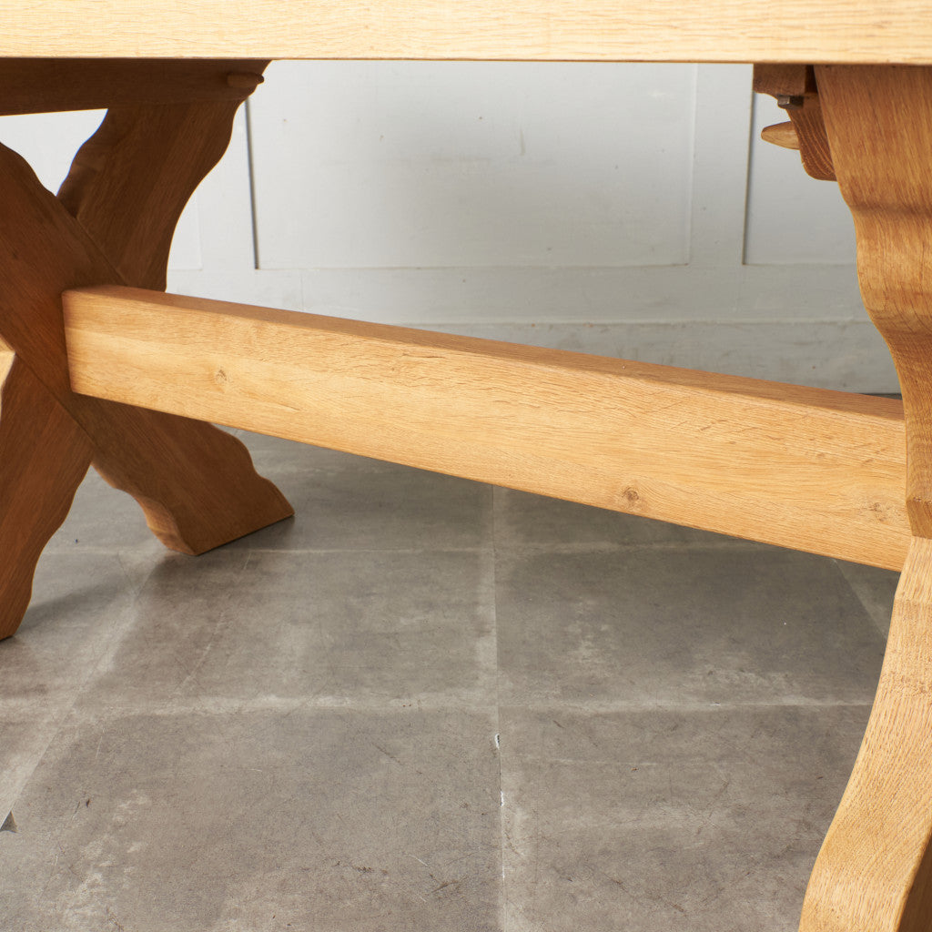 ストリップド加工 Xレッグ リフェクトリーテーブル