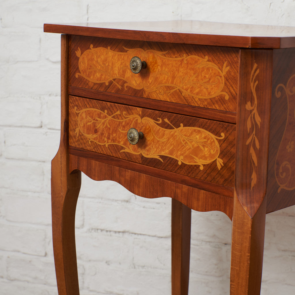 イタリア製 ミラー付き サイドテーブル