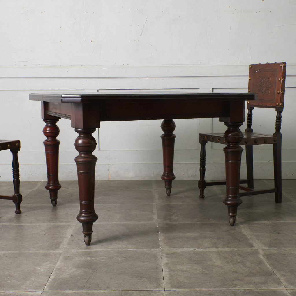 エドワーディアン ハンドル開閉式 エクステンションテーブル