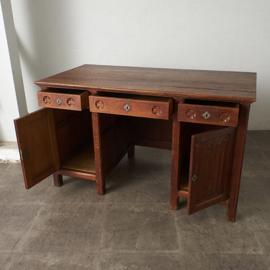 英国アンティーク 両袖デスク