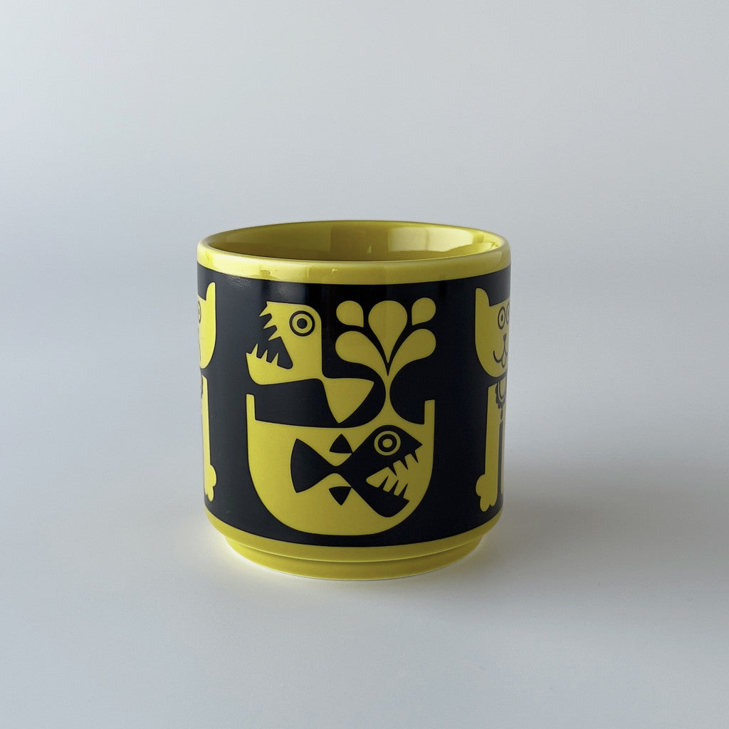 Hornsea x Magpie マグカップ Cat & Pirhana Chartreuse