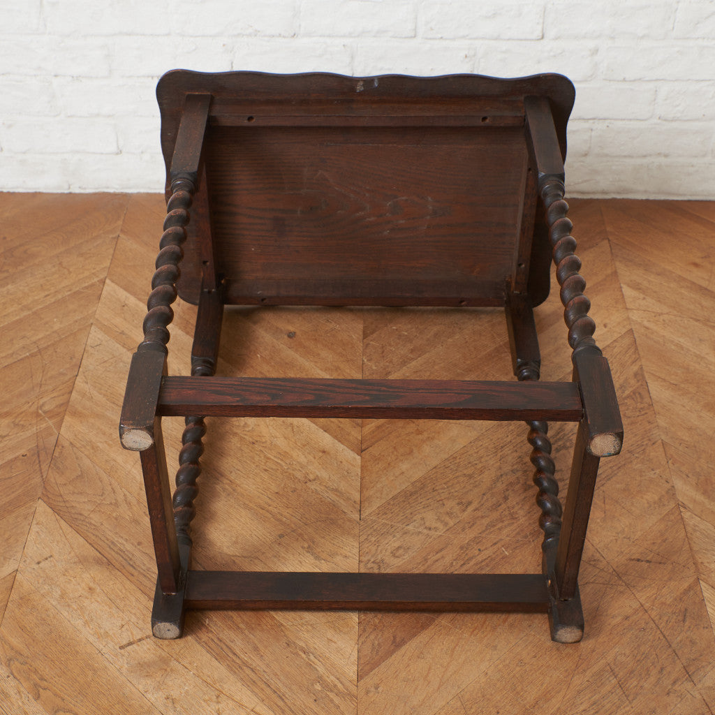 英国アンティーク オーク材 サイドテーブル