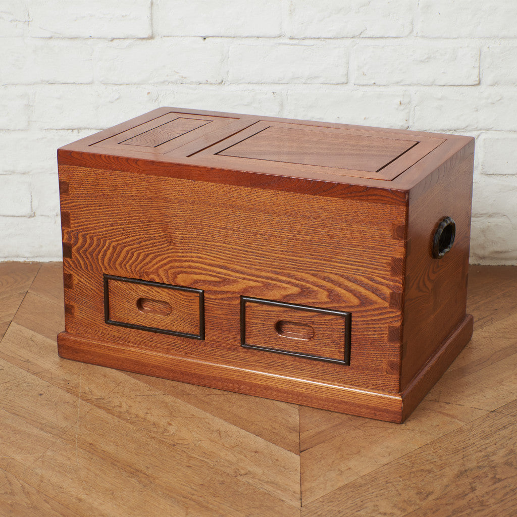 欅材関東長火鉢