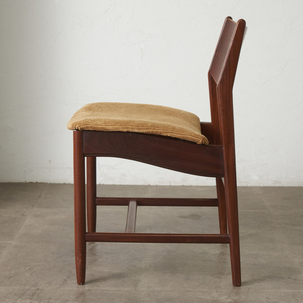 英国ヴィンテージ ダイニングチェア / 張替済