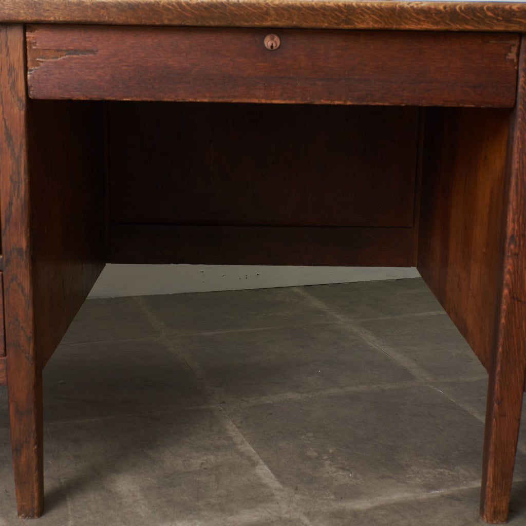 アメリカアンティーク 両袖デスク