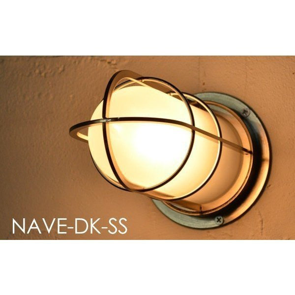 NAVE-DK-SC デッキライト シルバー ツヤ消しガラス