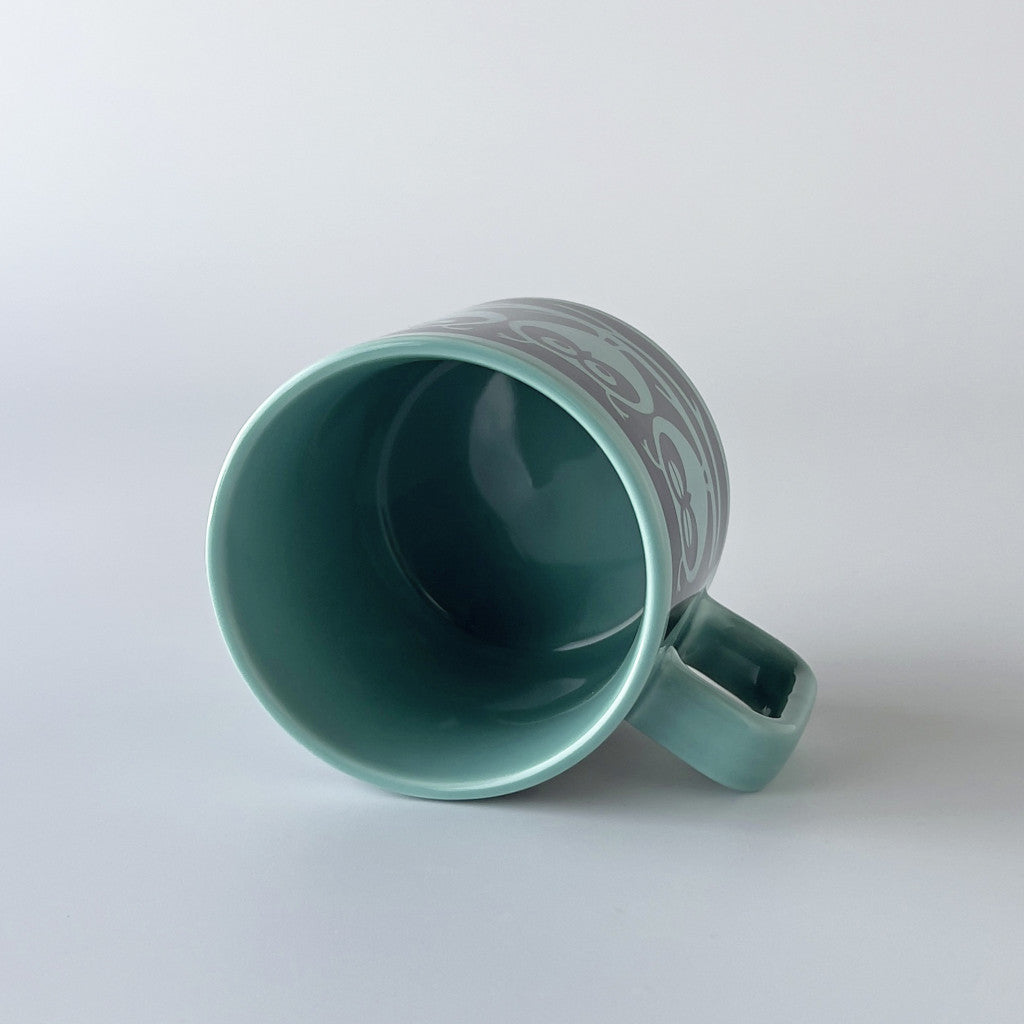 Hornsea x Magpie マグカップ Owls on Branch Teal