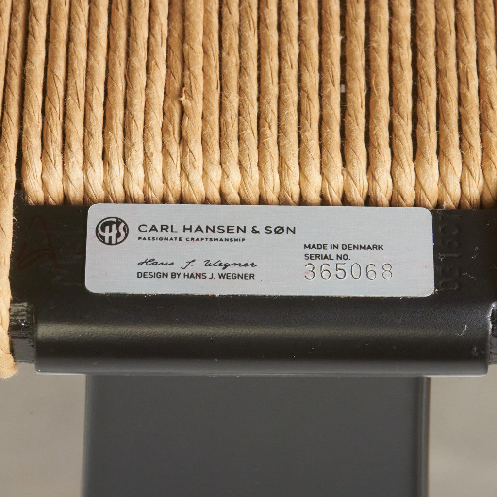 クッション付きYチェア ブラックラッカー