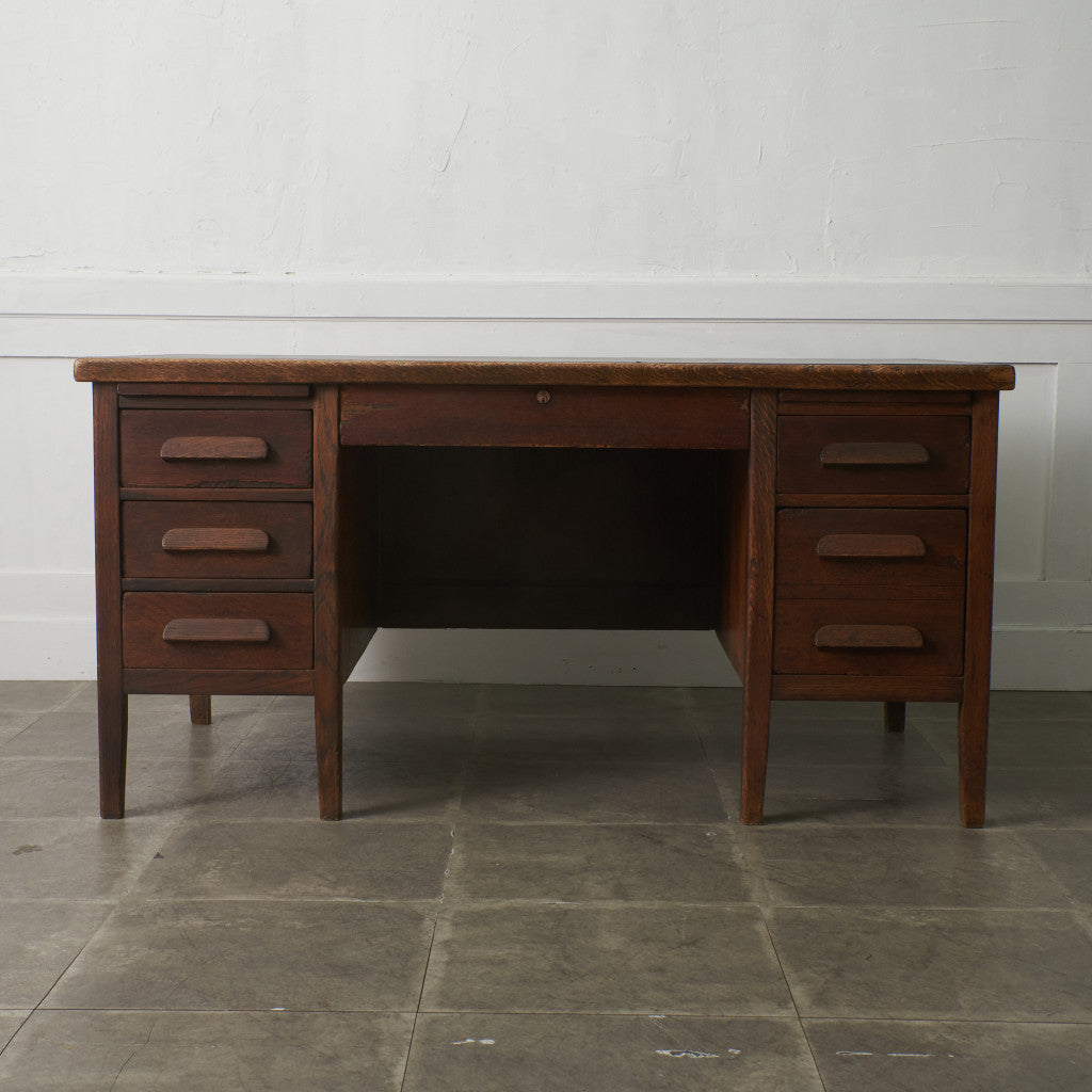 アメリカアンティーク 両袖デスク