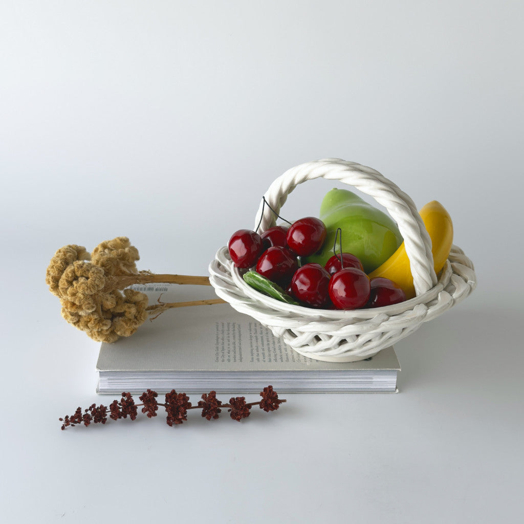 ヴィンテージ セラミック フルーツバスケット